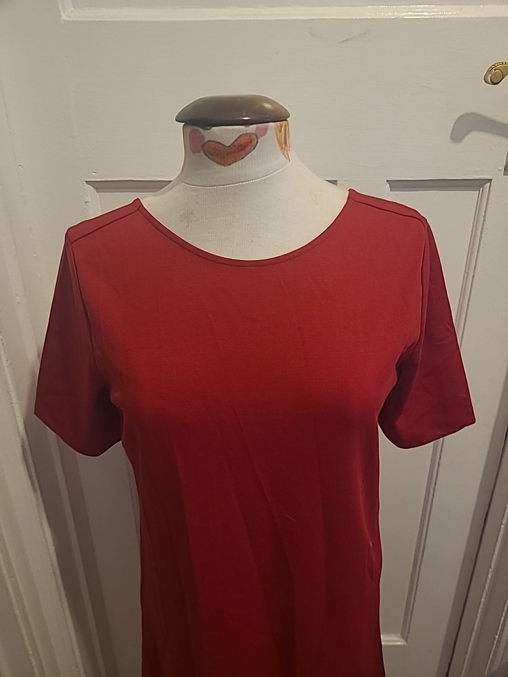 Ladies Gap Size Medium Red Short Sleeved Dress