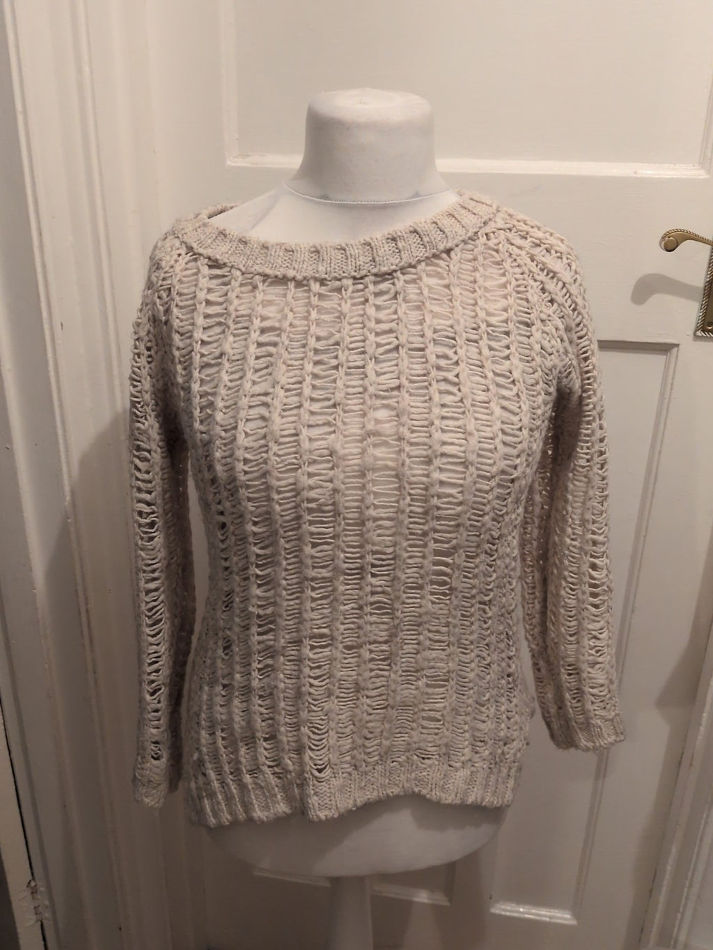 H&M Medium Beige Knit Long Sleeve Jumper