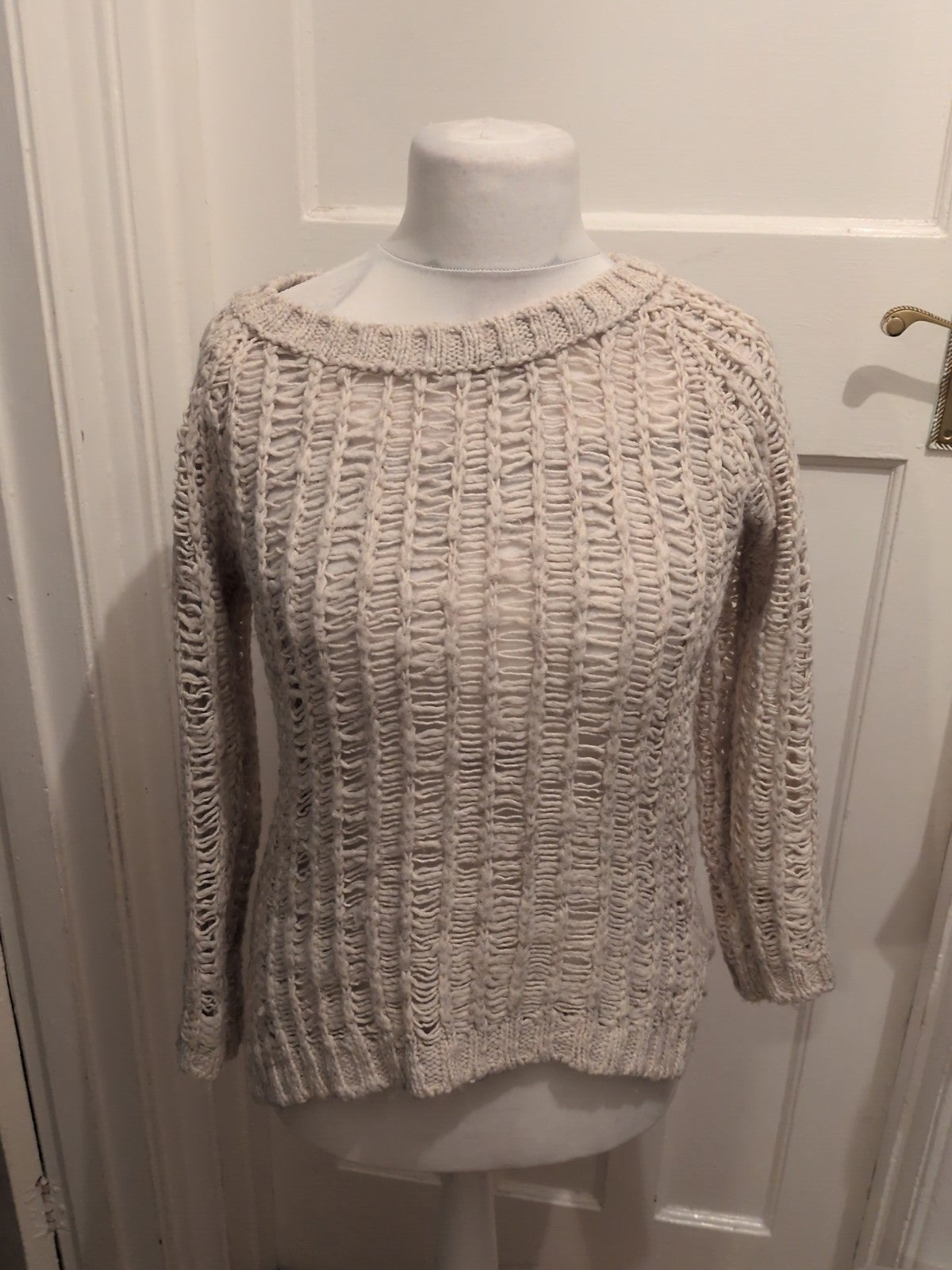 H&M Medium Beige Knit Long Sleeve Jumper