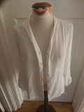 Ladies Dorothy Perkins Size 8 Ivory Buttoned Blouse