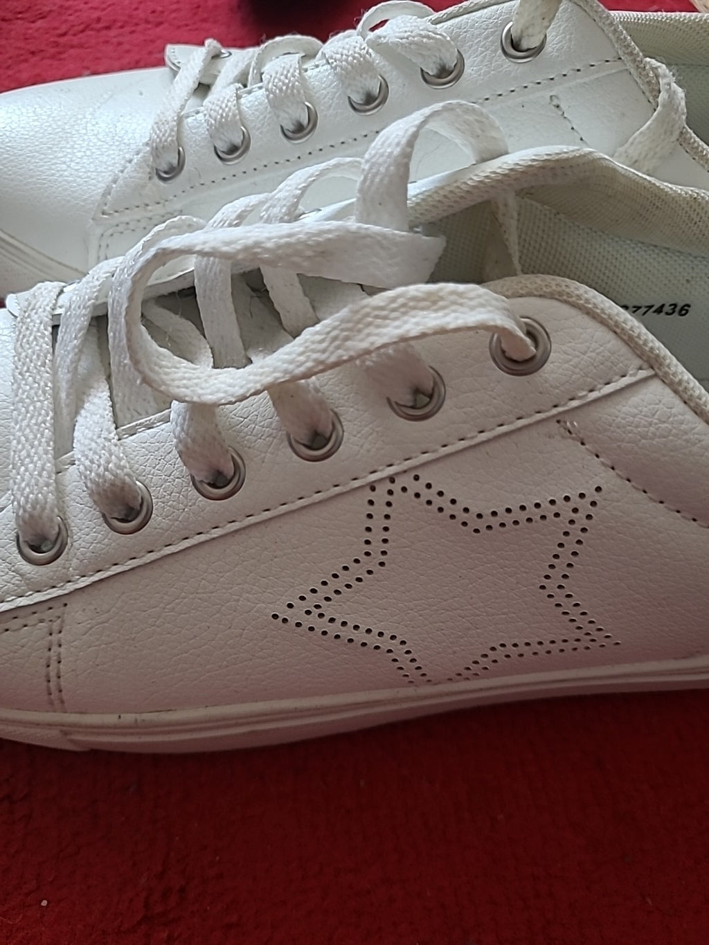 Ladies Tu Size Uk 5 White Trainers