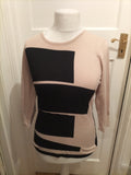 Size Medium Pale Brown And Black Jumper