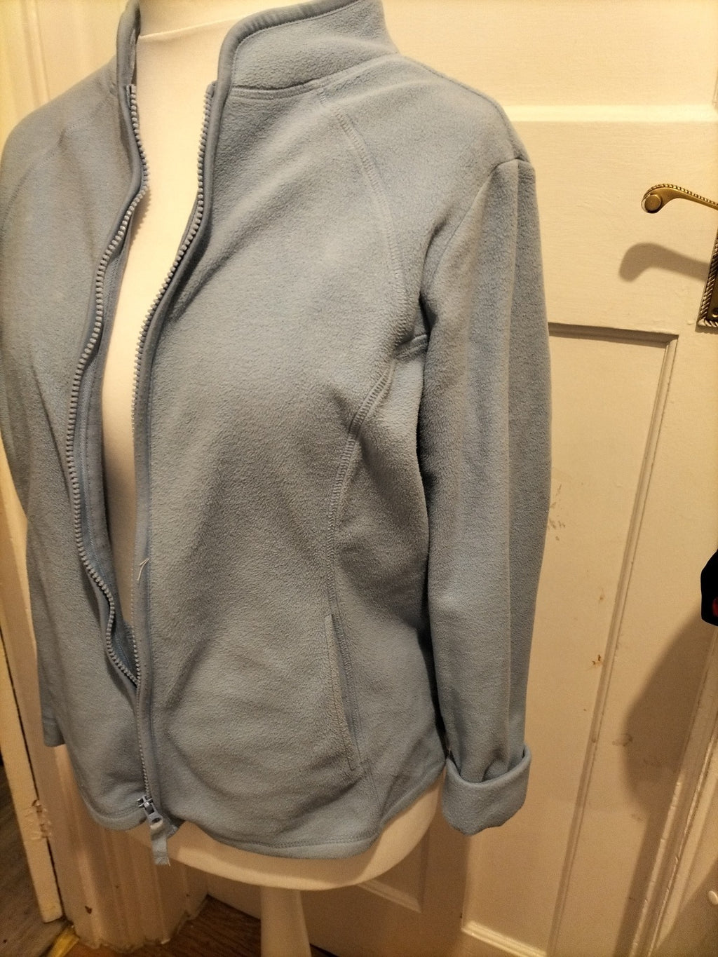 Ladies Tu Size 16 Sky Blue Zipped Jacket