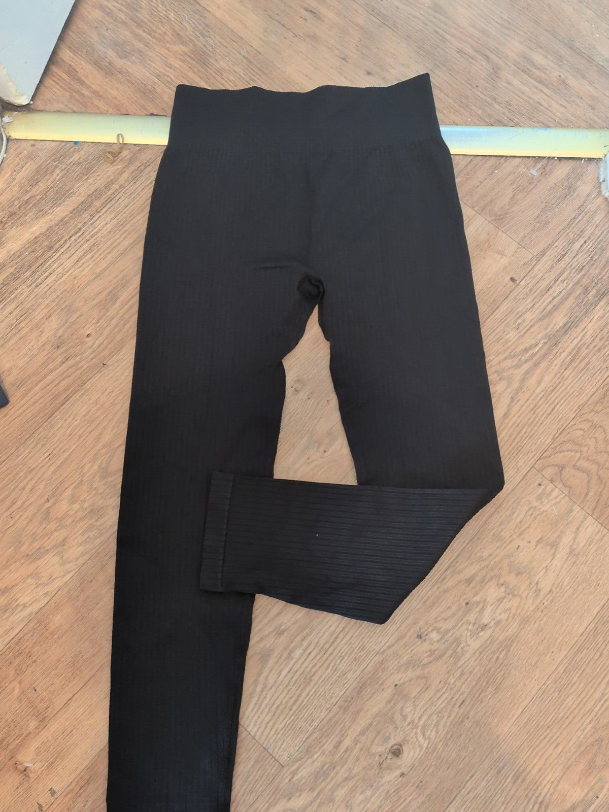 Large Black Polyamide Leggings