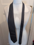 Marks And Spencer Dark Grey And Black Square Pattern Tie
