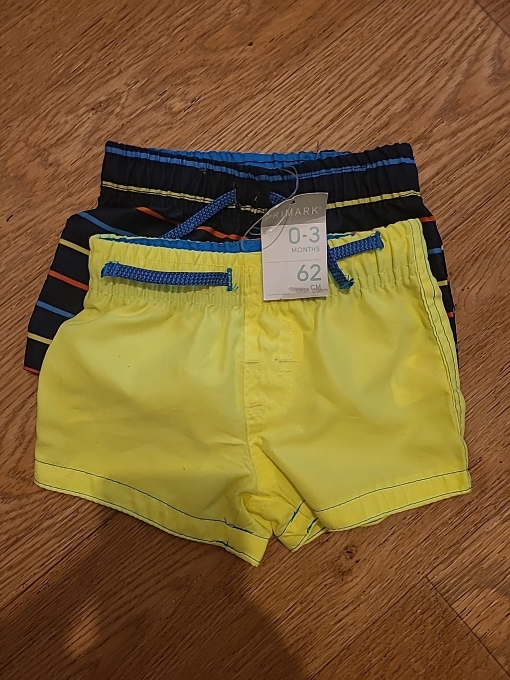 Primark 0-3 Months Set Of 2 Elasticated Shorts