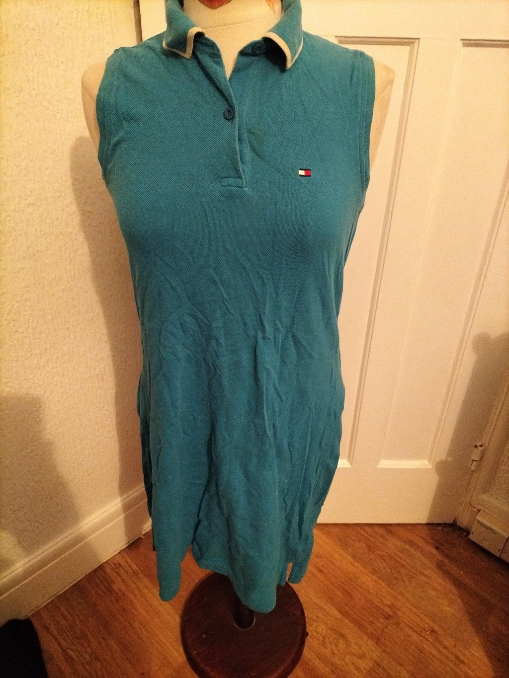 Mens Tommy Hilfiger Size Medium Blue Sleeveless Vest Tshirt