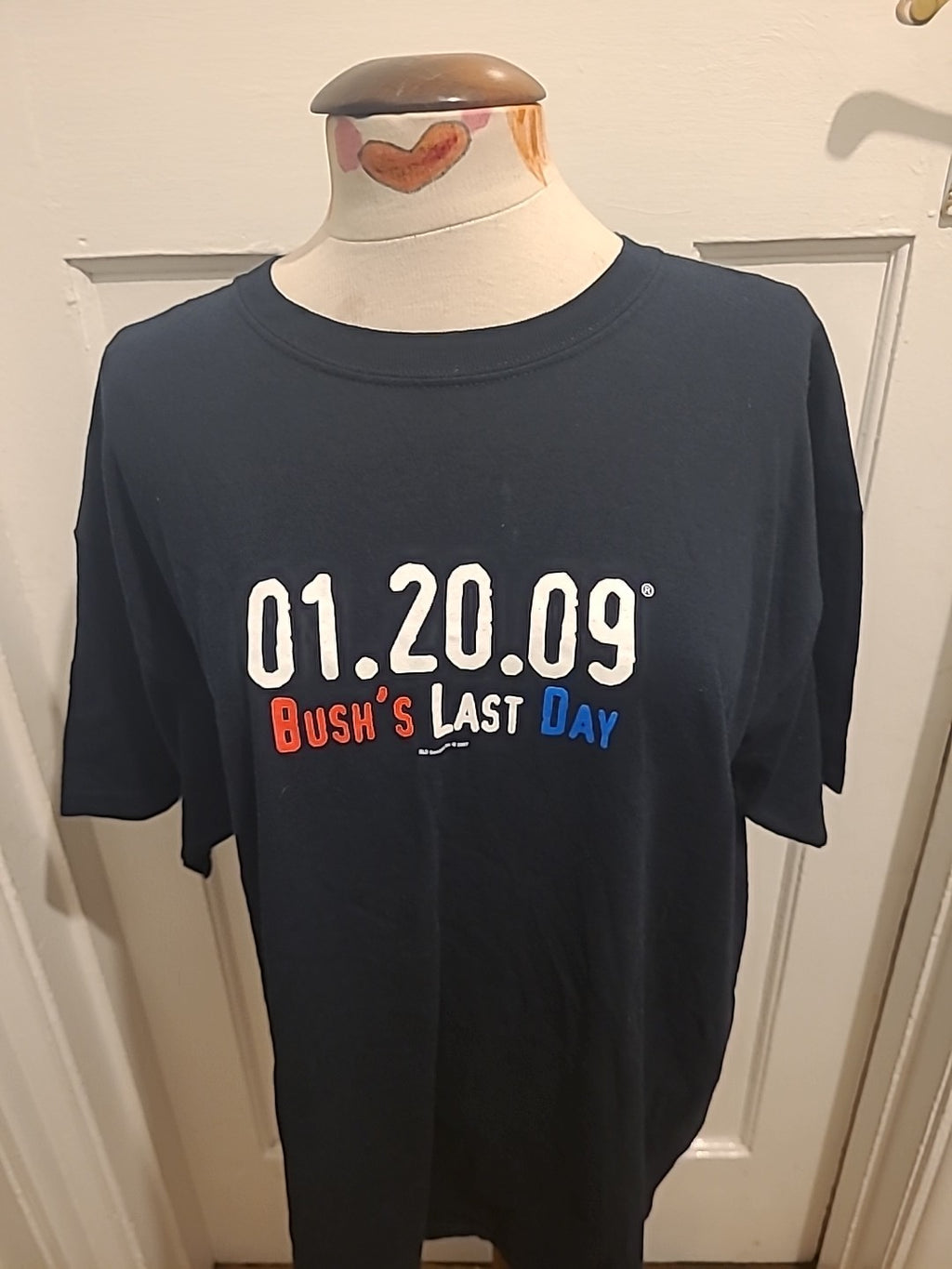 Mens Gildan Size XL Black"bush's Last Day" Tshirt