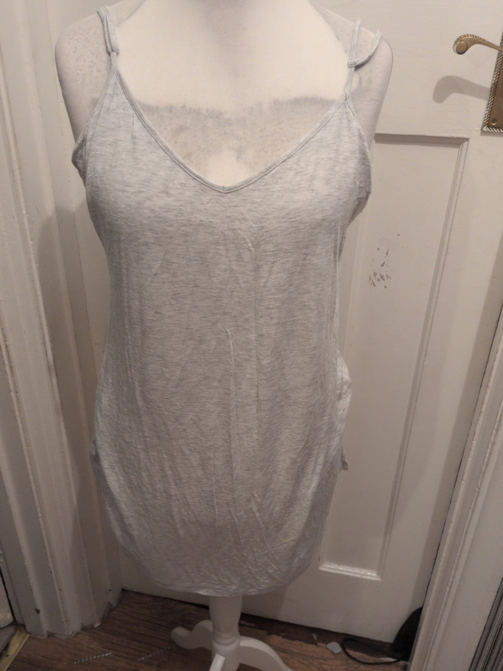 Large Grey Longline Sleeveless Cami