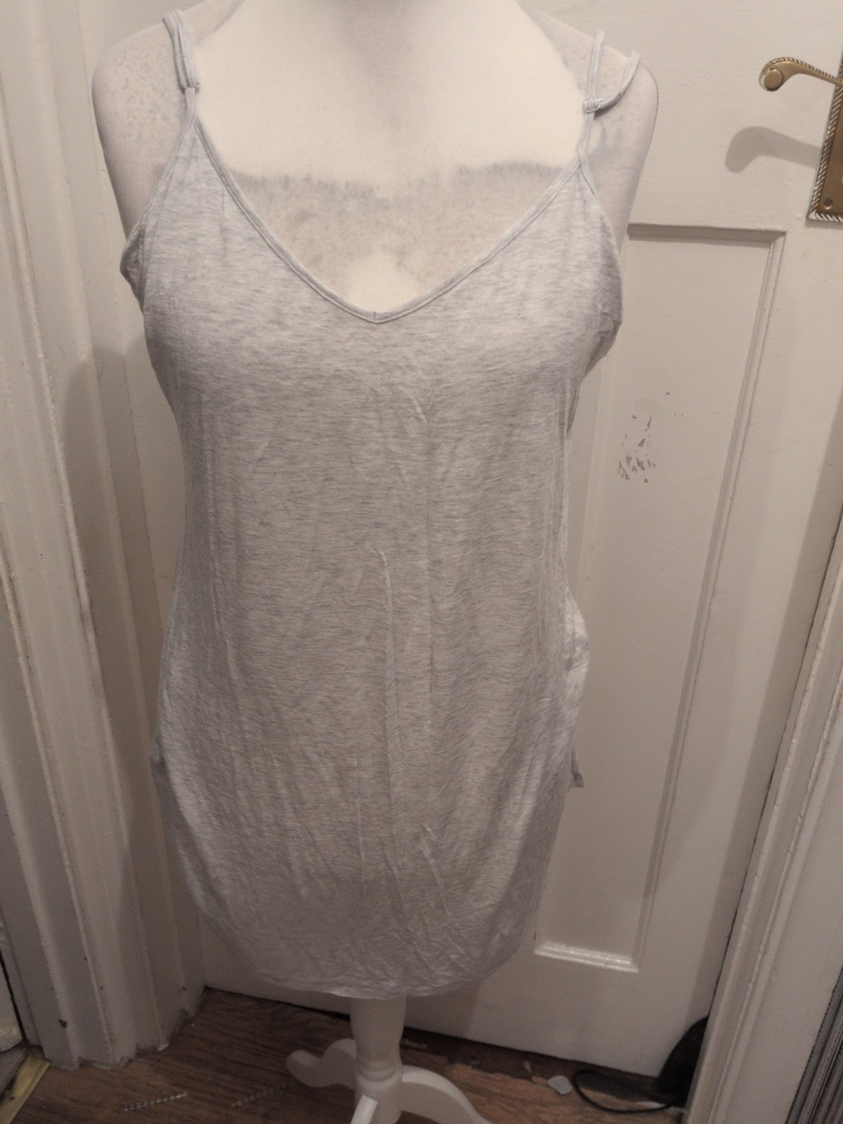 Large Grey Longline Sleeveless Cami
