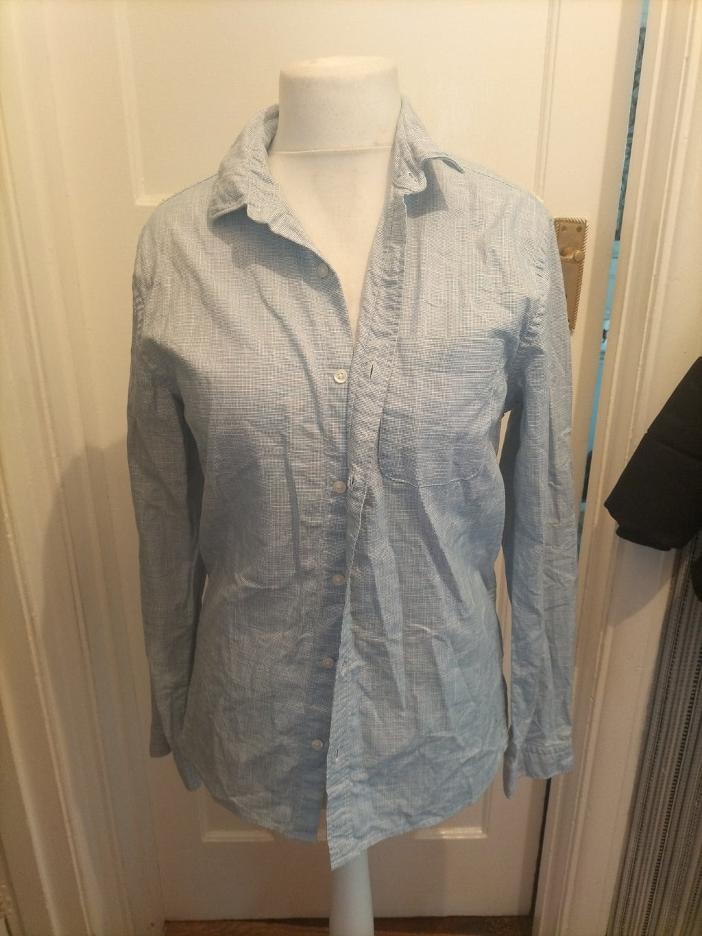 Mens Red Herring Size M Grey Fleck Long Sleeved Shirt