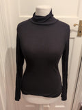 Peacocks 10 Black Long Sleeve Roll Neck Top