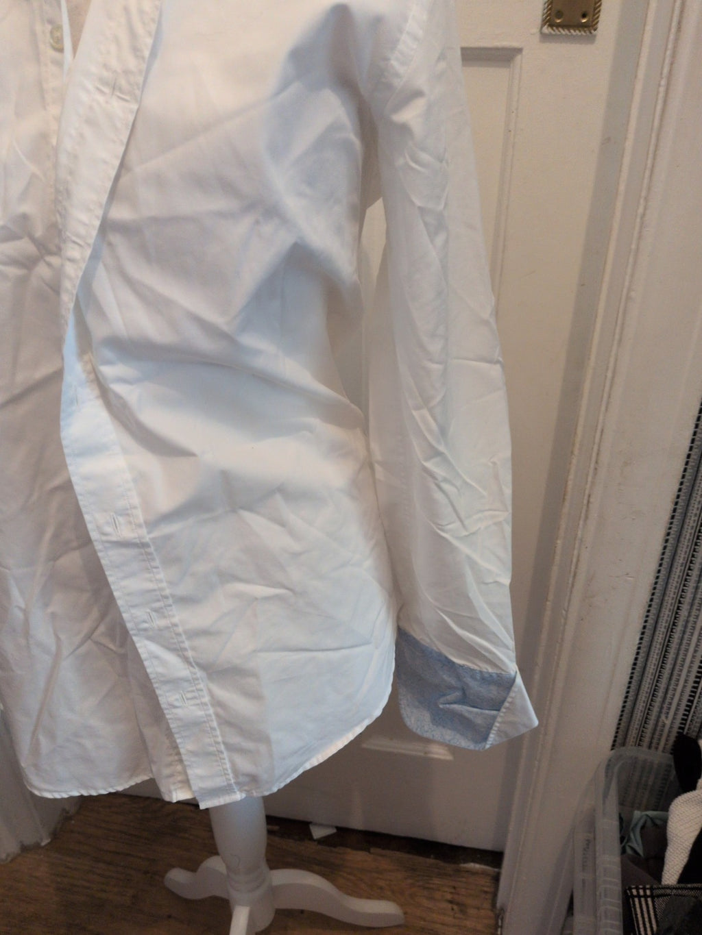 Simon Carter 15.5 White Long Sleeve Shirt
