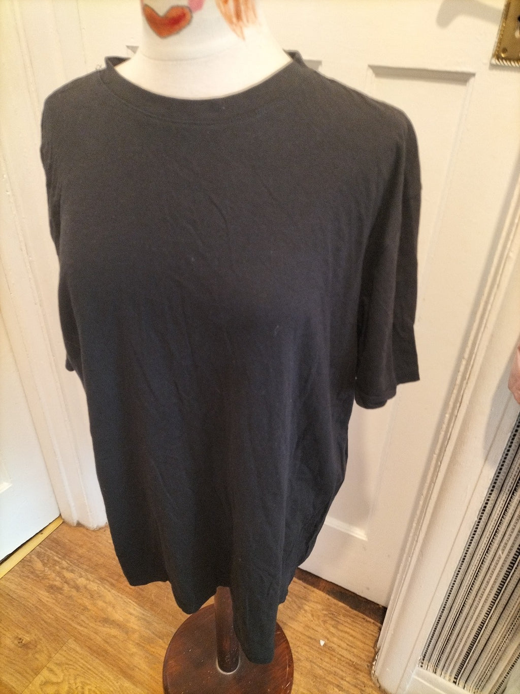 Mens Primark Size 2XL Black Round Neck Short Sleeved Tshirt