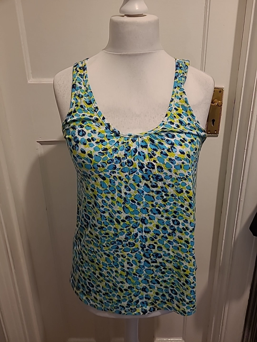 Ladies Roman Size 10 Muti Colour Sleeveless Vest Top