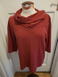 Ladies Tigi Size 14/16 Red High Neck Jumper