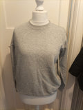 Ladies Cotton Traders Size Small Grey Long Sleeved Pullover Jumper