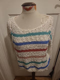 Ladies Pines And Needles Size Small Multi Knitted Long Sleeved Jumper