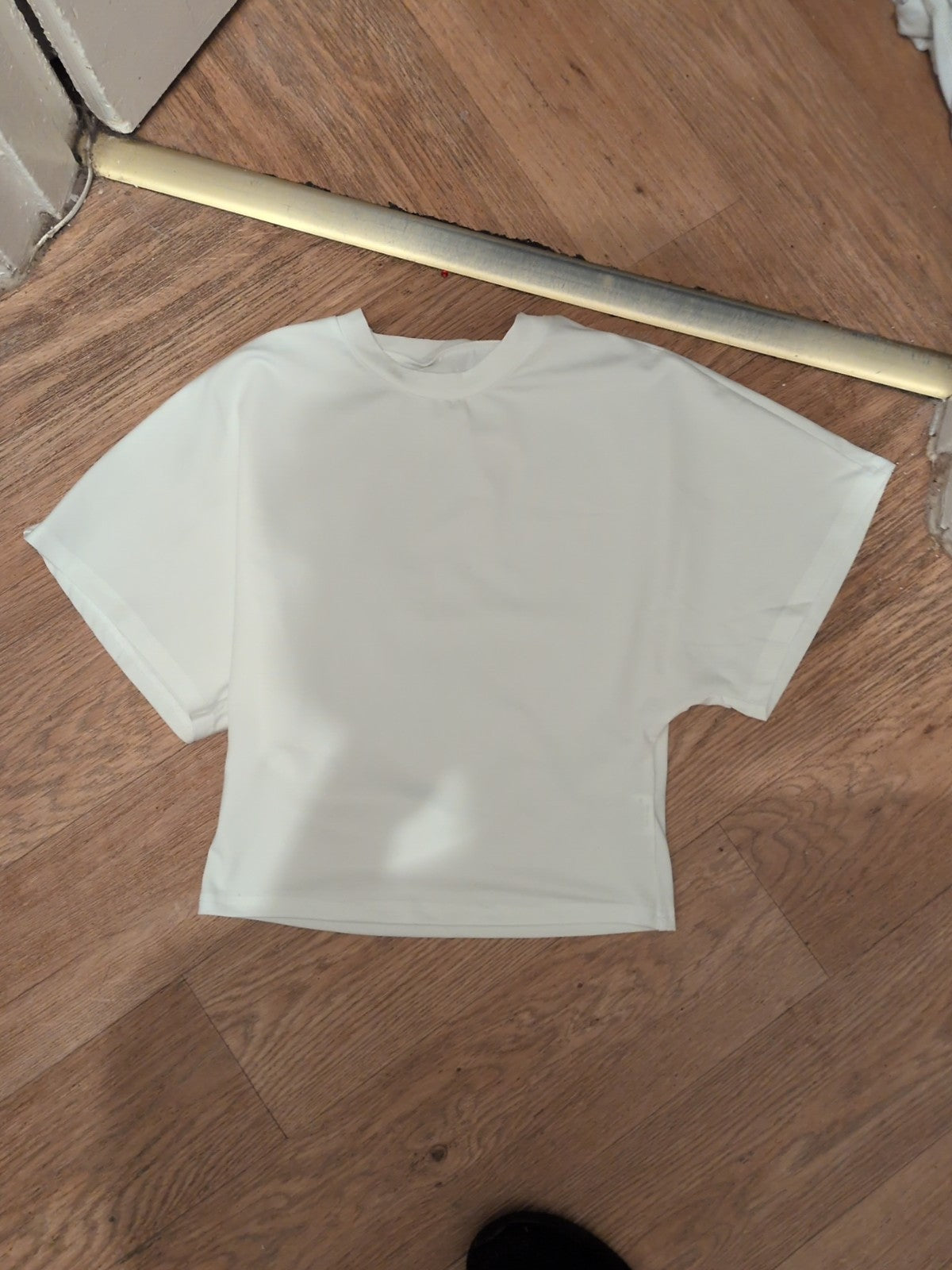 Medium White Short Sleeve Plain T-shirt