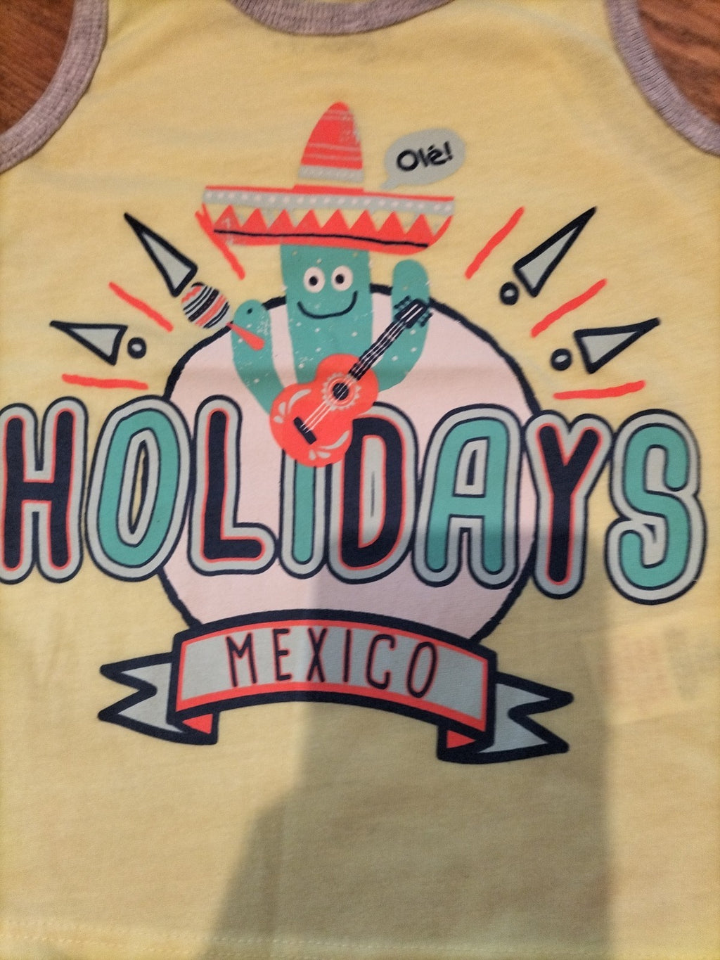 Pep&Co 12-18 Months Yellow "Holiday" Vest Top