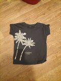 Girls Tu Age 9 Years Dark Grey Palm Tree Tshirt