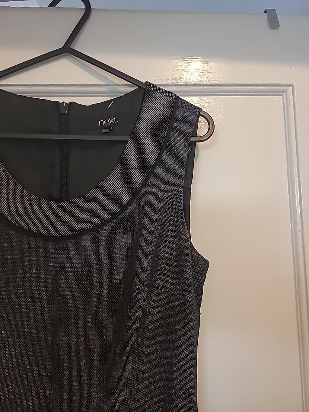 Ladies Next Size 6 Grey Scoop Neck Sleeveless Dress