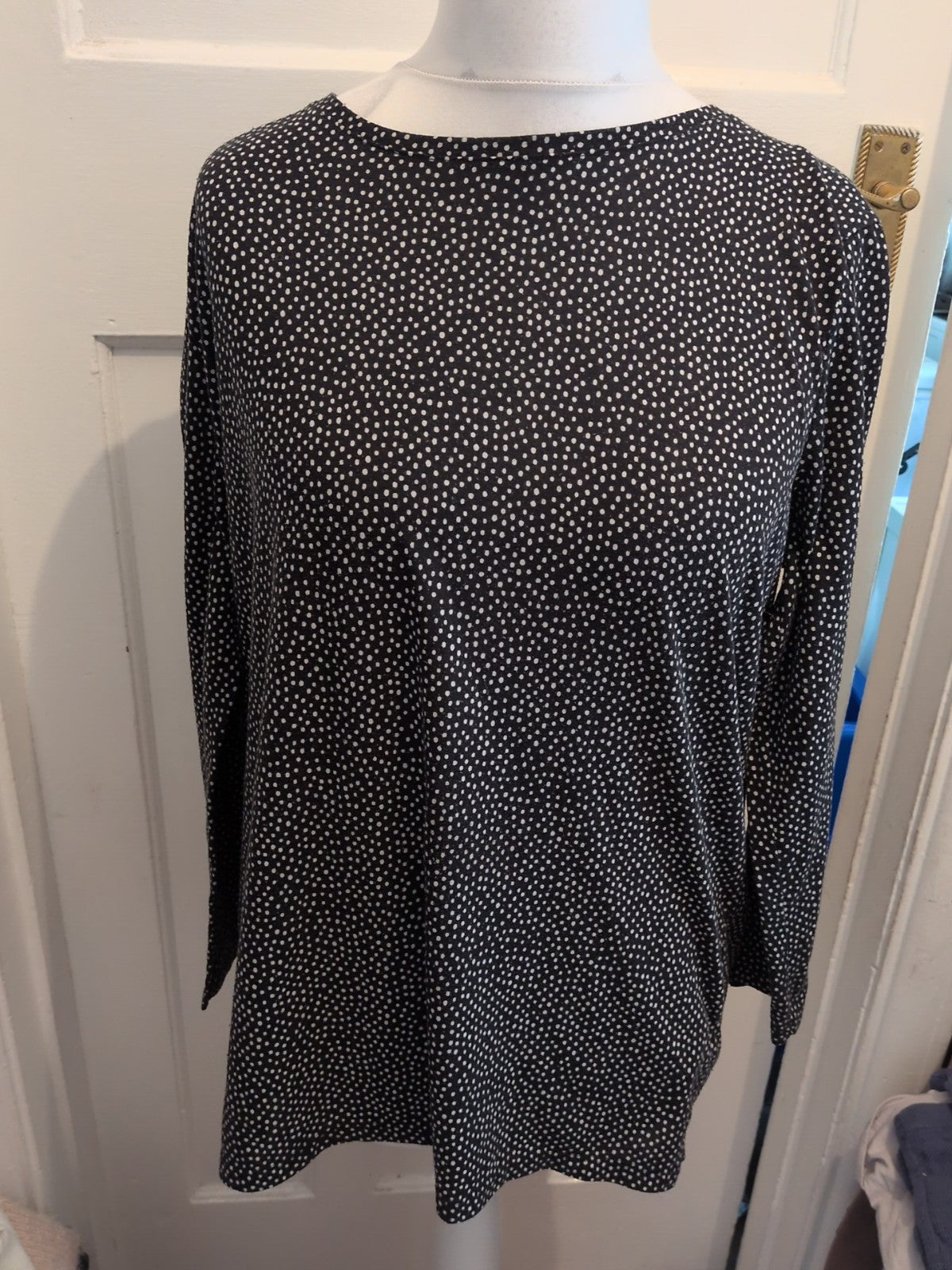 M&S Collection 16 Spotty Long Sleeve Blouse