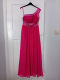 Ladies Era Boutique Cerise Pink Evening Dress Size Small Free Delivery