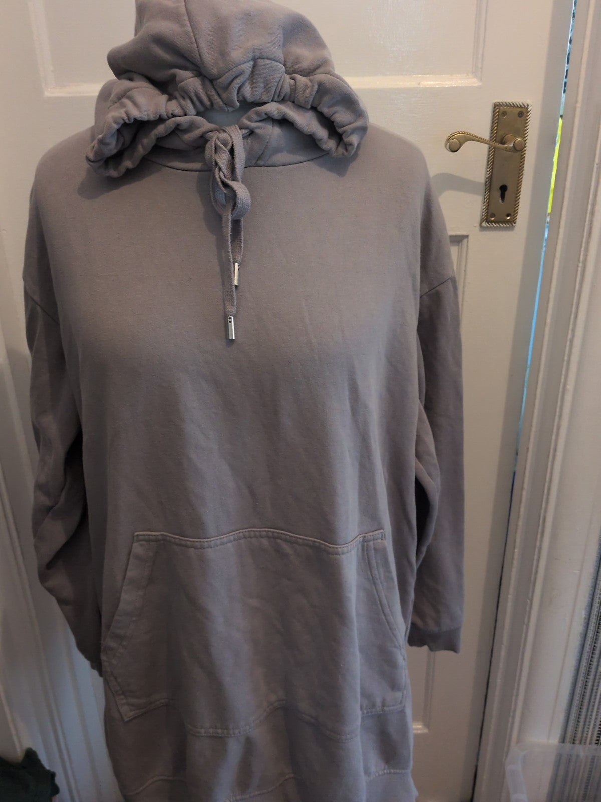 H&M Basics Medium Grey Stone Pullover Hoodie