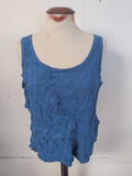 Ladies Arcadia Groups Size 22/24 Blue Sleeveless T-shirt