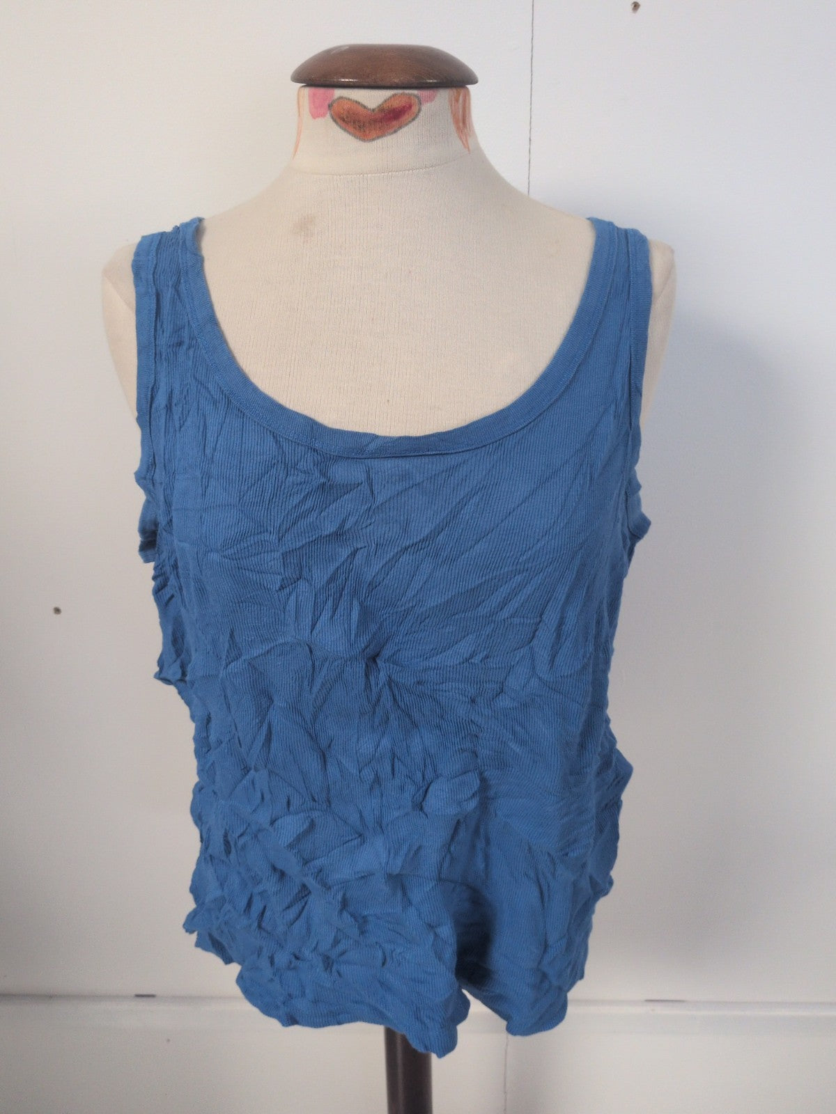 Ladies Arcadia Groups Size 22/24 Blue Sleeveless T-shirt