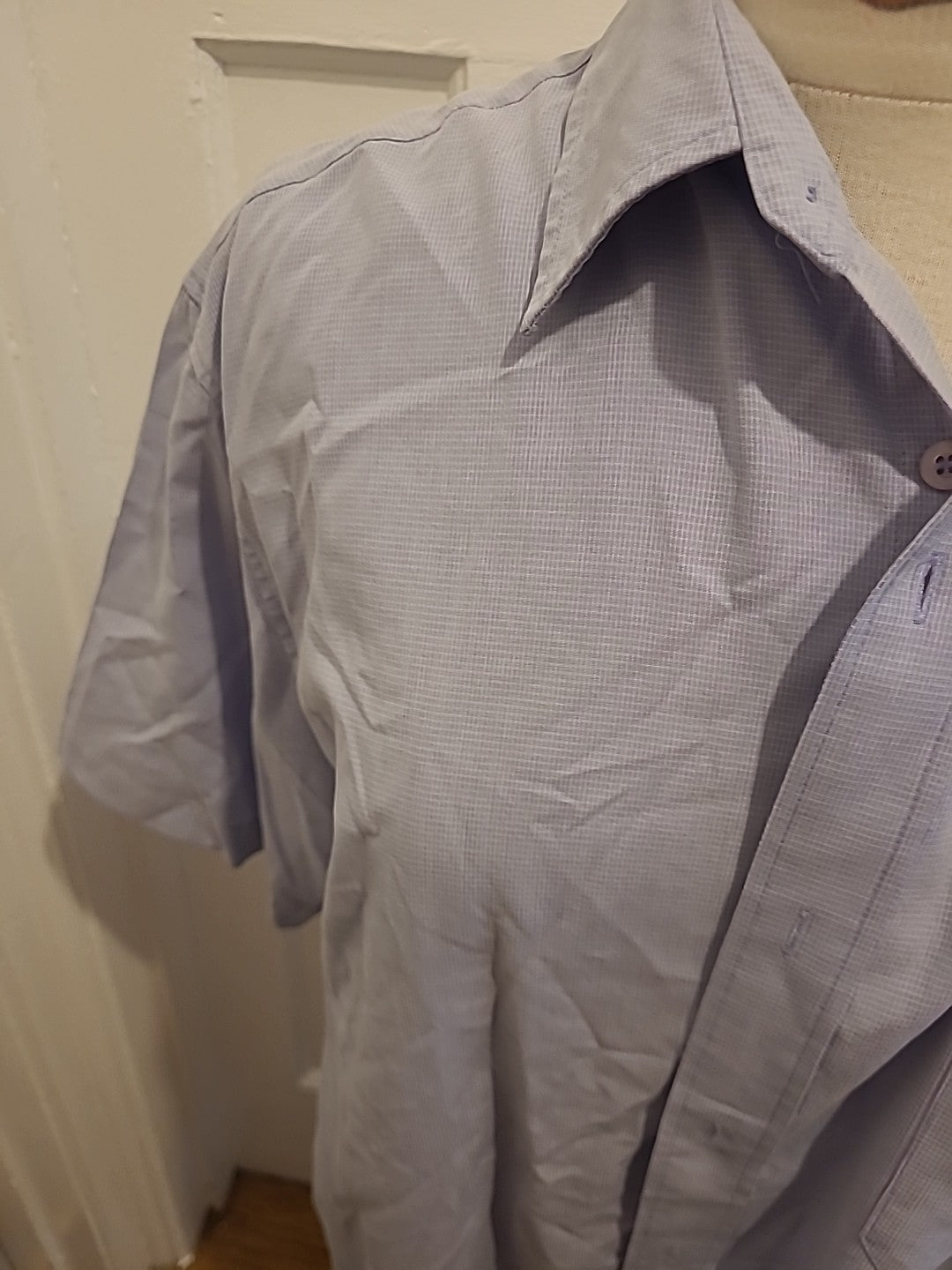 Mens Casual Club Size XL Lilac Soft Touch Short Sleeved Shirt