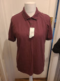 Brand New Mens George Size Medium Purple Short Sleeved Polo