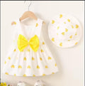 Brand New Torbayclothingco Girls 3-4 Years 100CM Yellow Dress With Hat