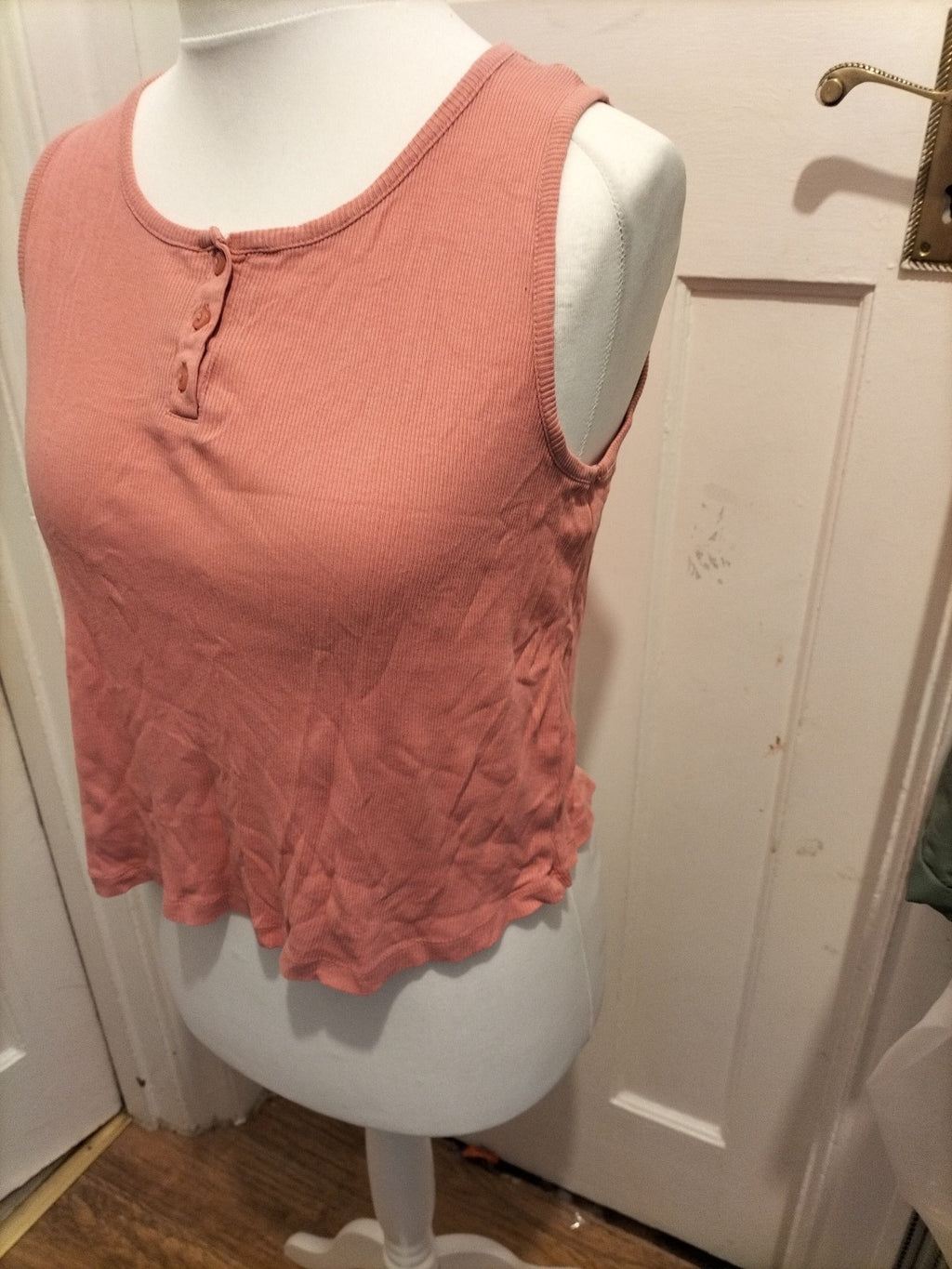 Ladies Love To Dream Size 12-14 Pink Sleeveless Pyjama Top