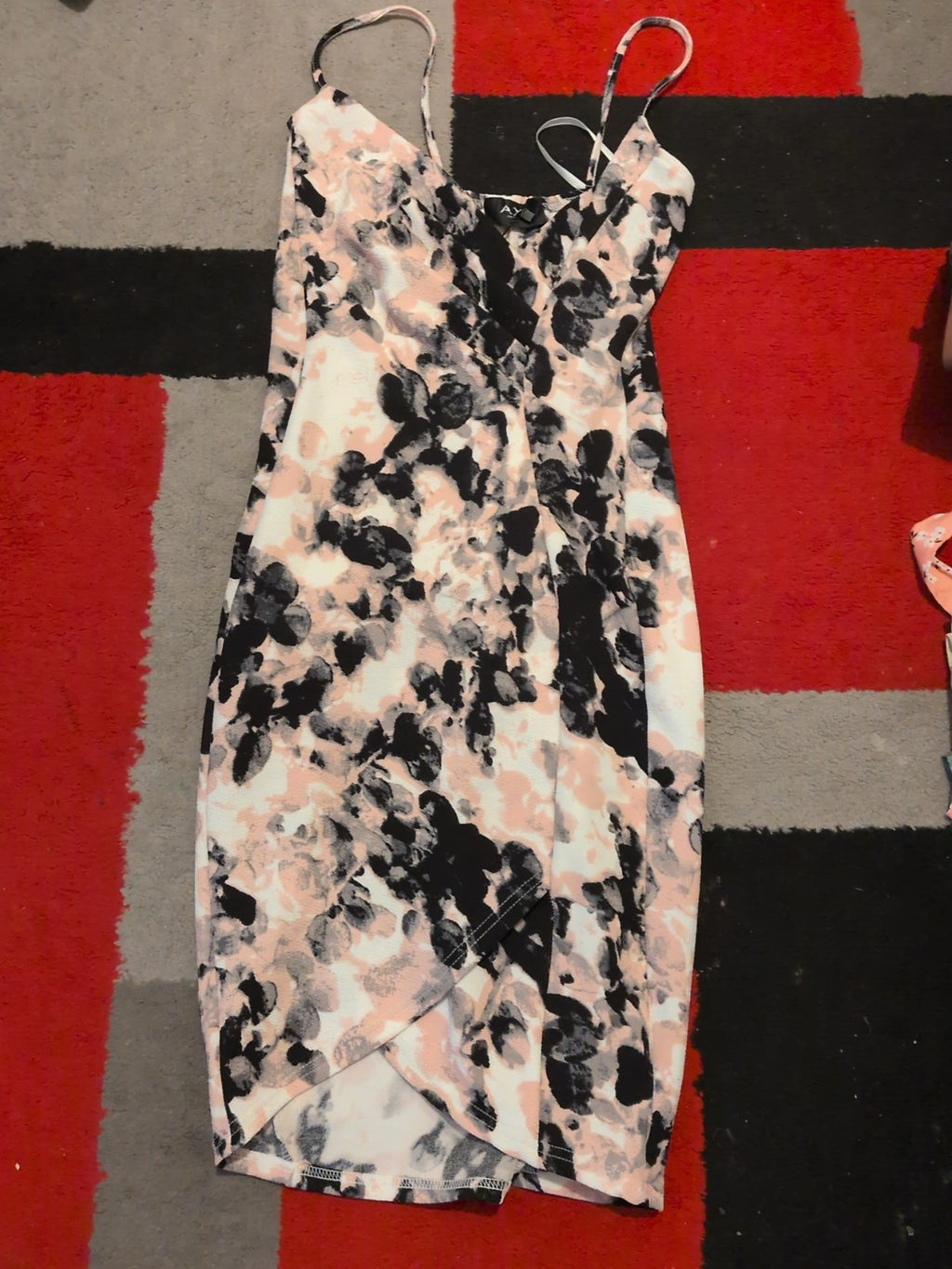 Ladies Ax Paris Size 8 Pink Black Sleeveless Dress Brand New RRP £32