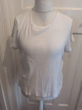 Marks And Spencer 22 Ribbed Short Sleeve T-shirt