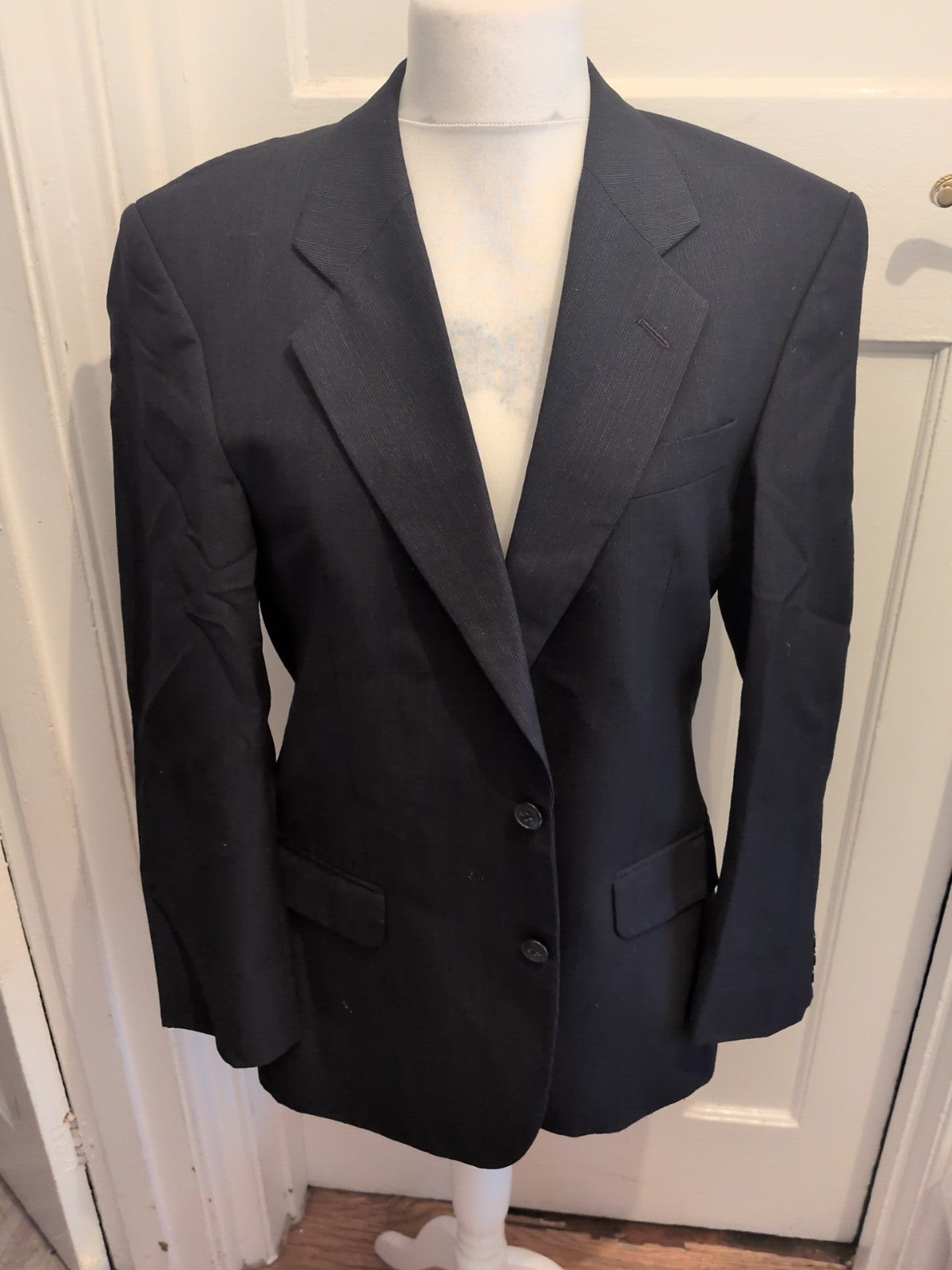 St Micheal 40M Navy Pinstripe Suit Jacket