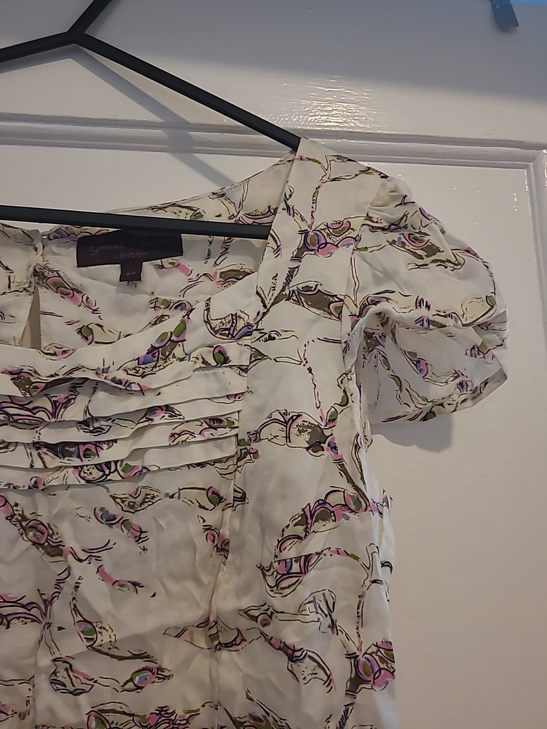 Ladies Great Plains Size Xs Multicoloured Short Sleeved Tshirt