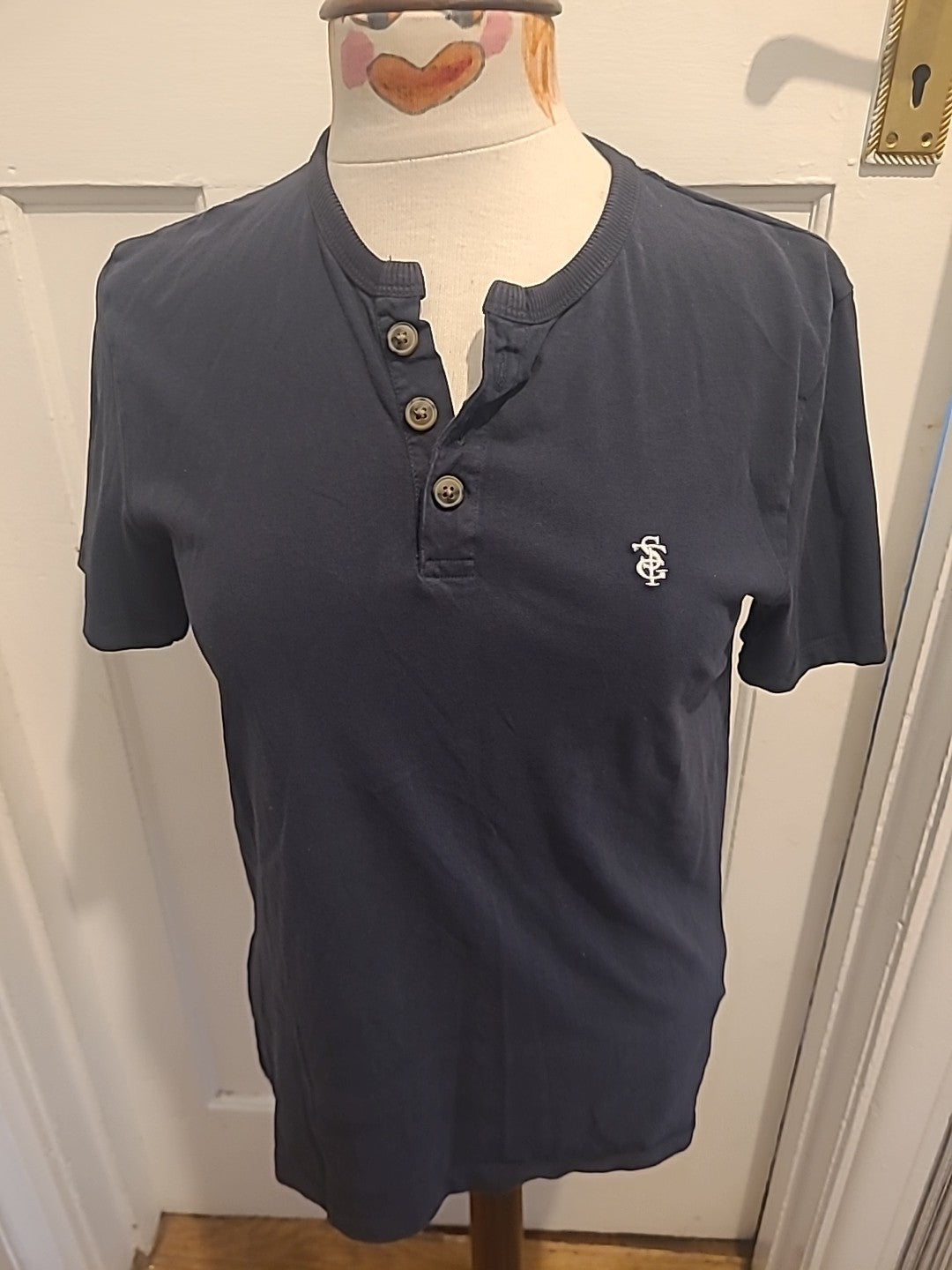 Mens St George By Duffer Size Small Black Short Sleeve Tshirt