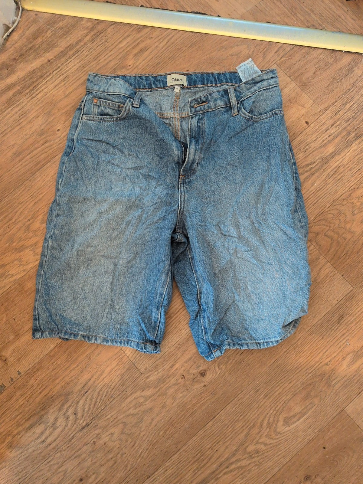 Only Medium Blue Denim Shorts