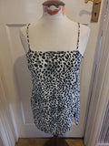 Ladies Motel Size Medium Spotty Animal Print Sleeveless Tshirt