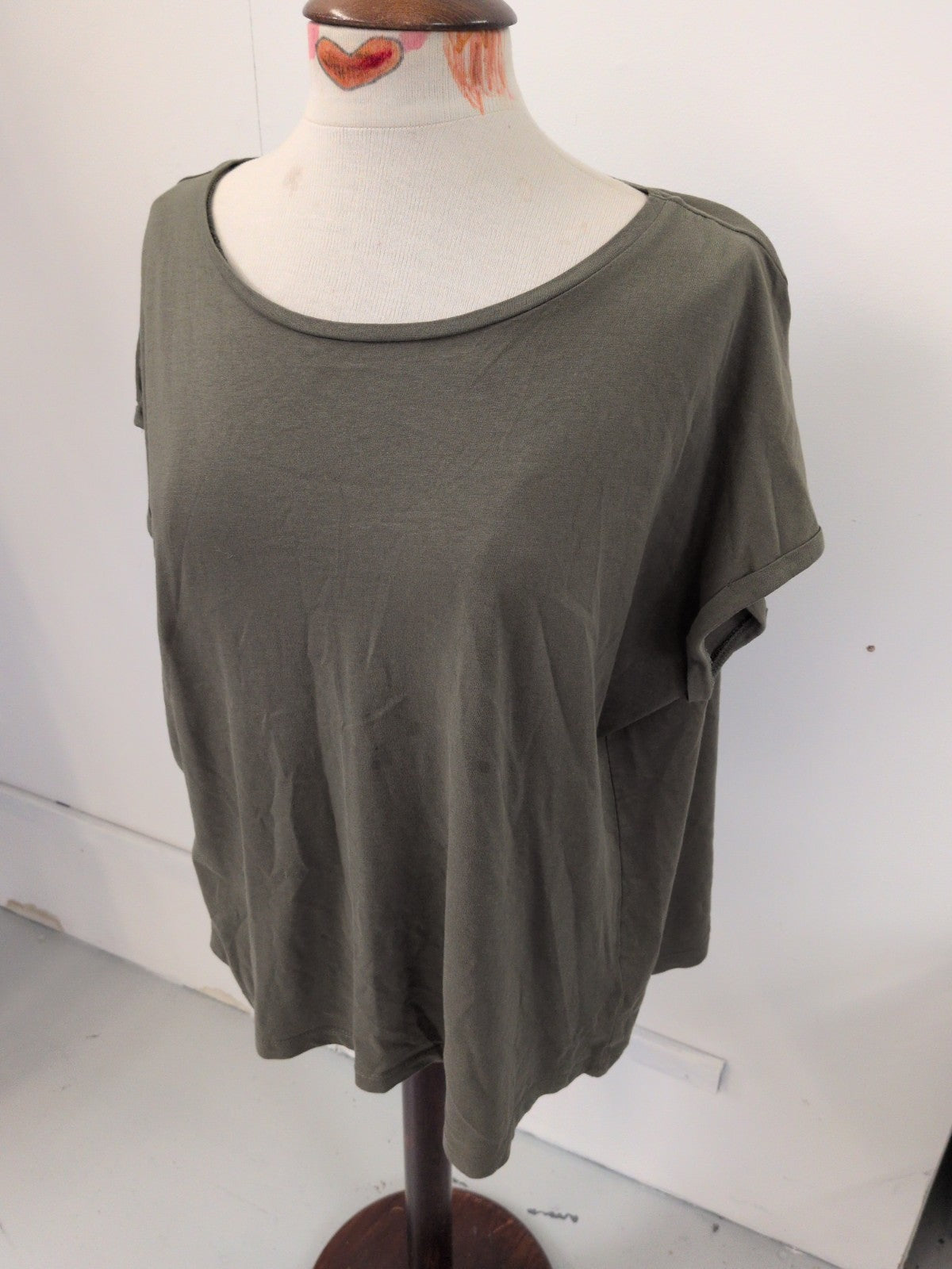 Dorothy Perkins 20 Khaki Short Sleeve T-shirt