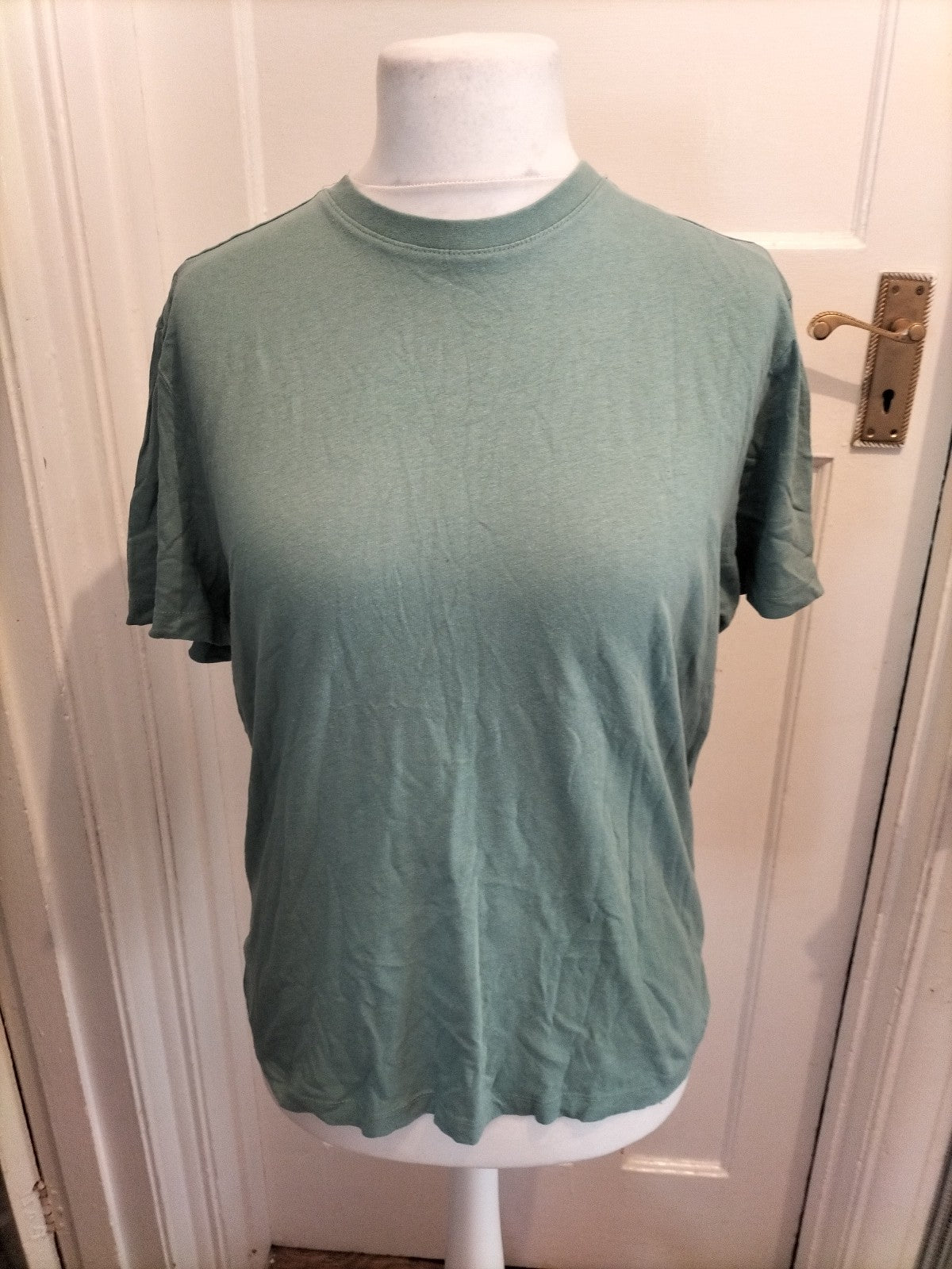 Mens Primark Size Small Pale Green Short Sleeved Tshirt