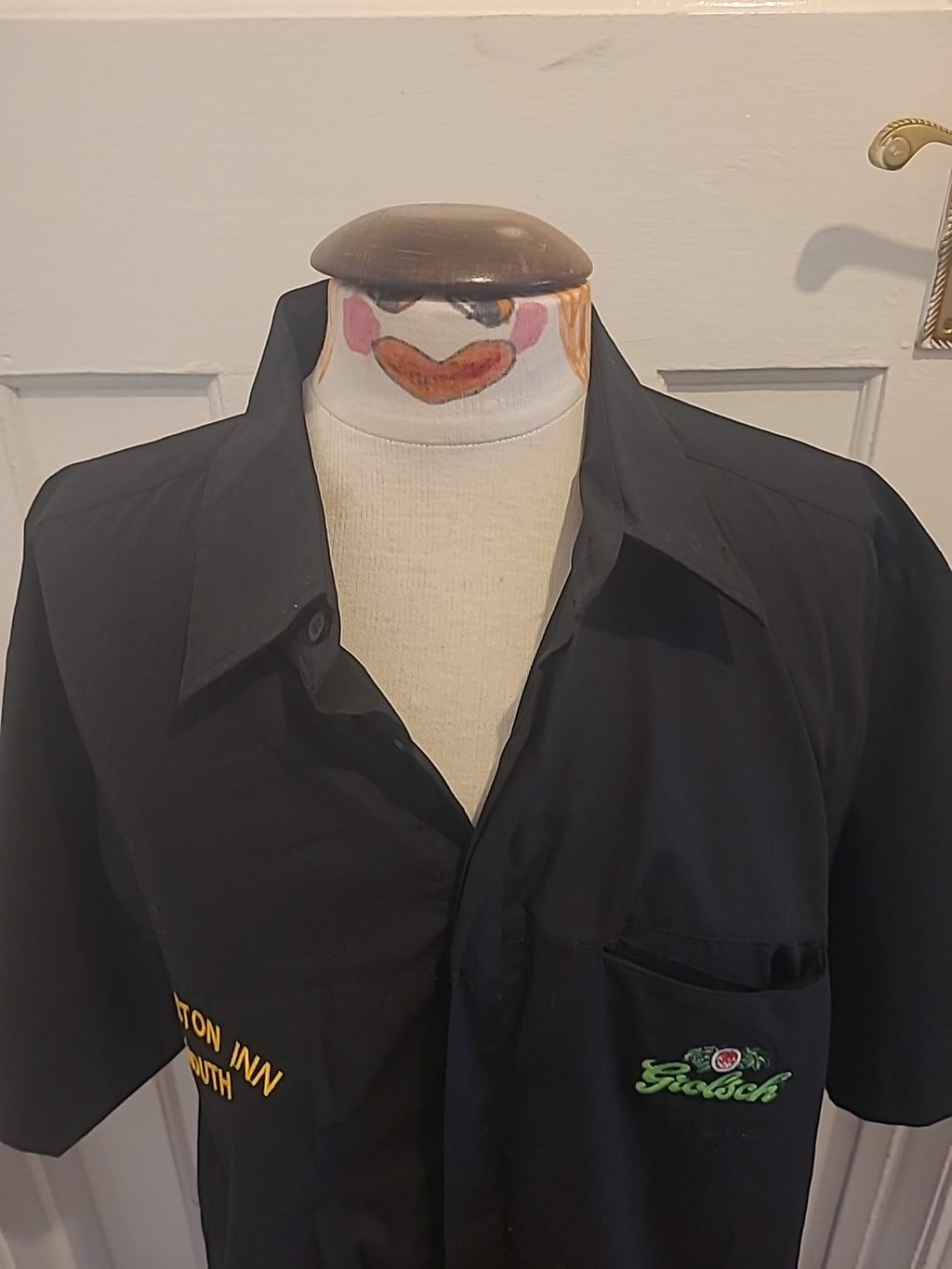 Mens Grolsch Size Large Bicton Inn Black Shirt