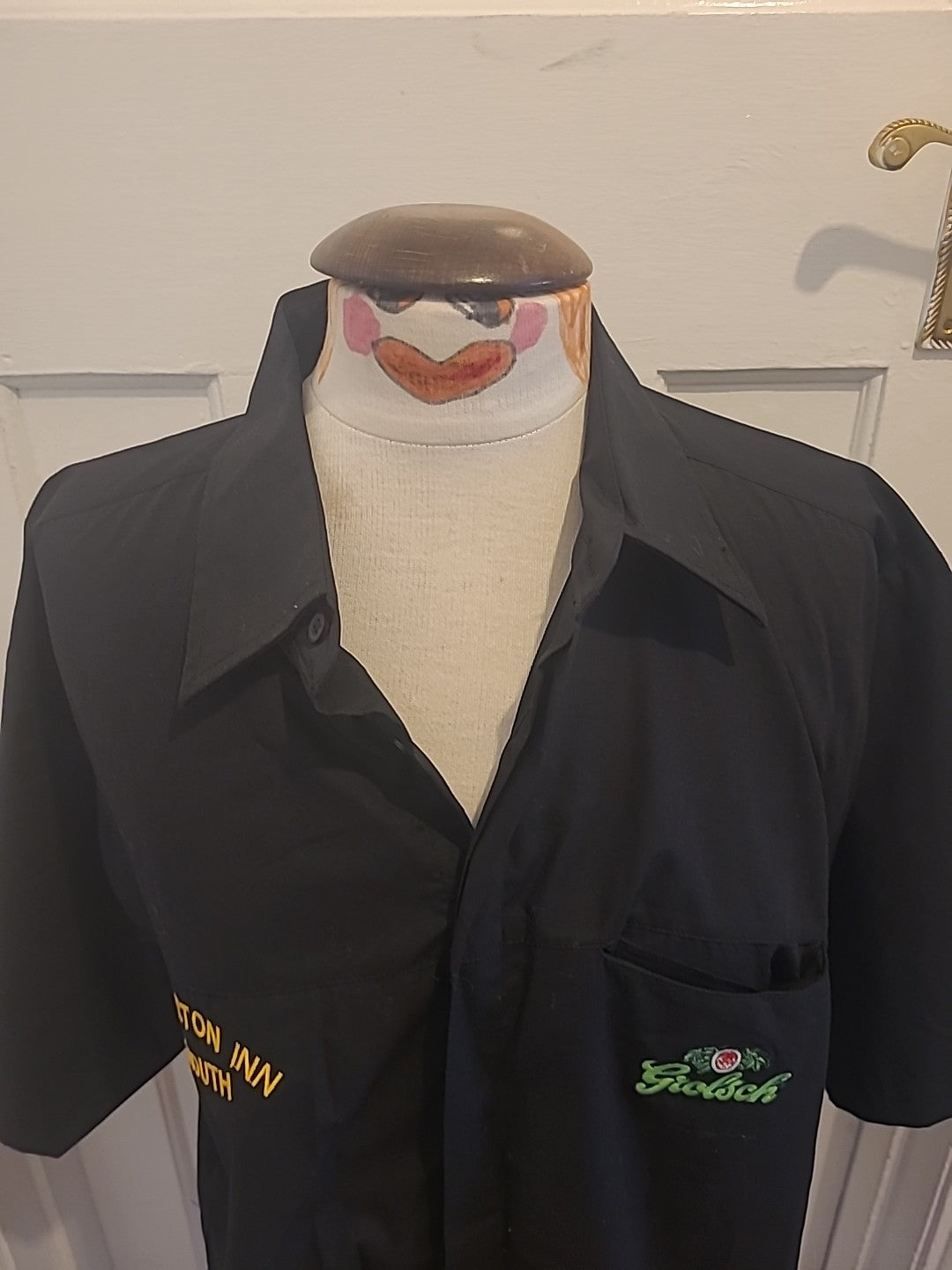 Mens Grolsch Size Large Bicton Inn Black Shirt