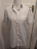 Marks And Spencer 15.5" Regular Fit White Shirt Short Sleeve