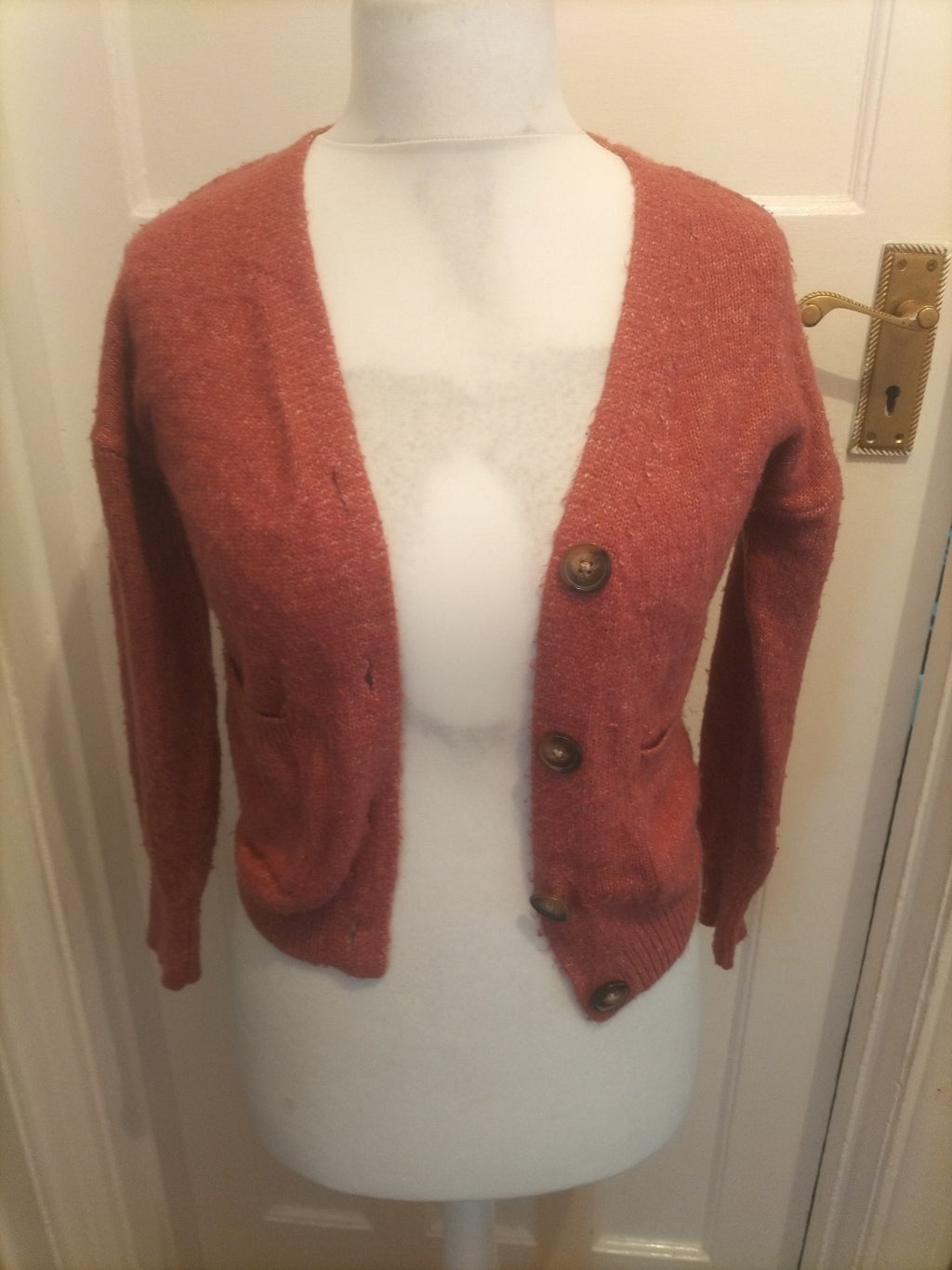 Ladies Primark Size 2XS Blush Long Sleeved Cardigan