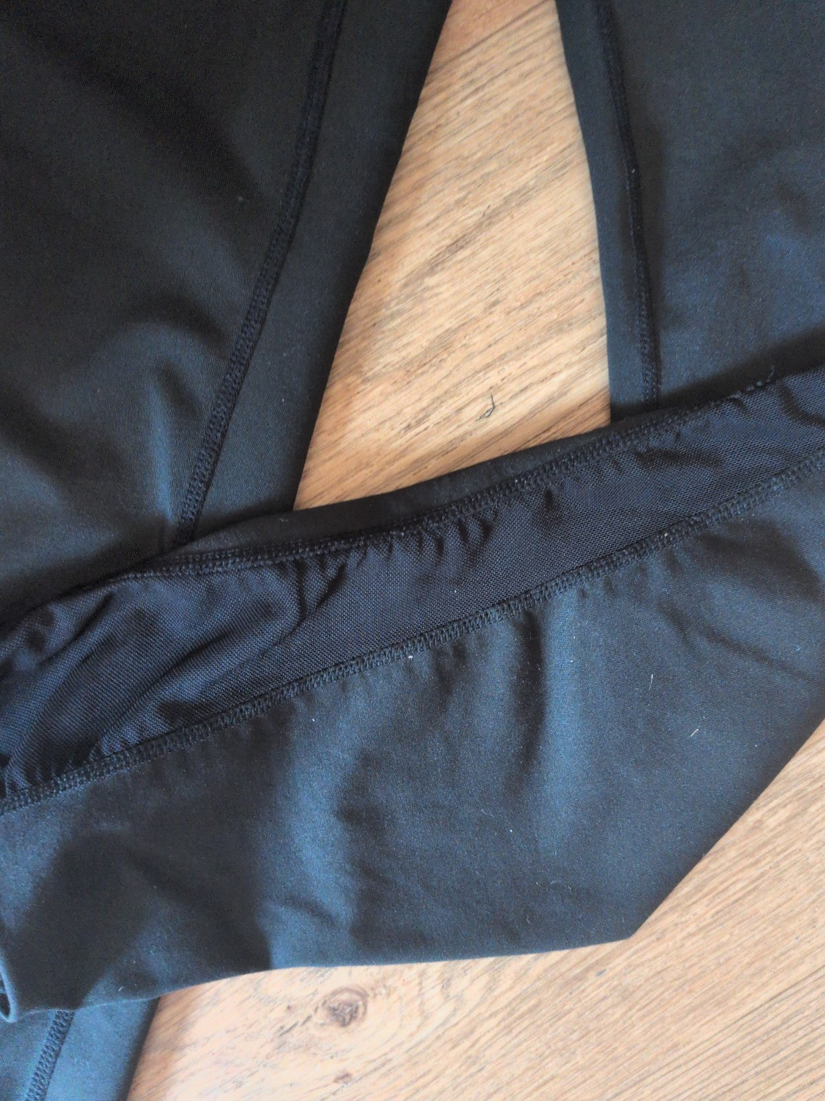 Ladies Black Leggings Size XL Shein Mesh Side Panel