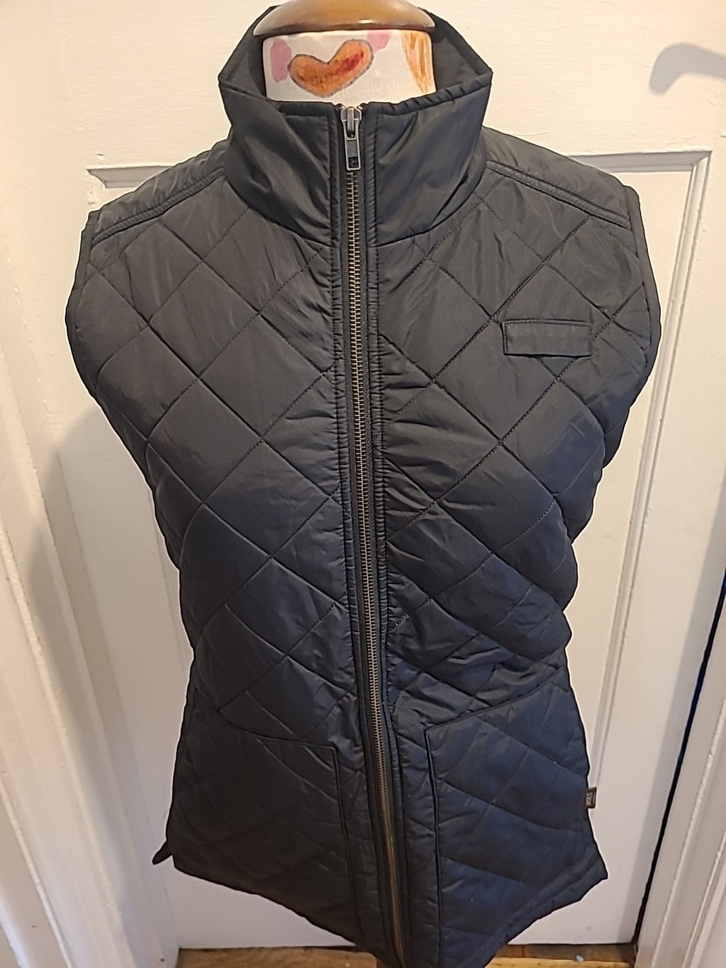Ladies Coporate Wear Size Small Black Sleeveless Puffer Jacket